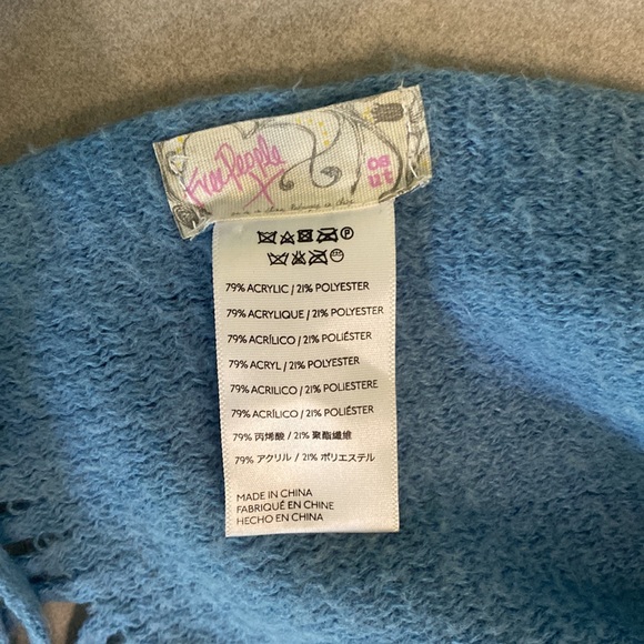 Free People | Blue Scarf - Picture 2 of 2